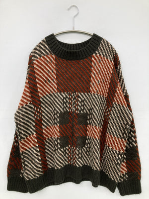 Ray Cassin/レイカズン/ニット/セーター/トップス/レッド/F