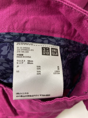 UNIQLO/ユニクロ/その他パンツ/パンツ/ピンク/ウエスト58cm ヒップ85cm