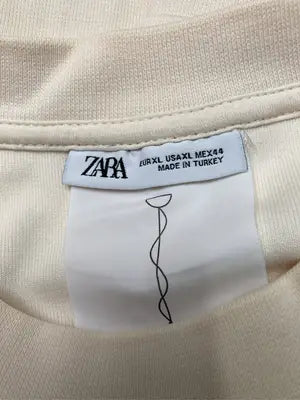 ZARA/ザラ/Tシャツ/カットソー/トップス/アイボリー/XL