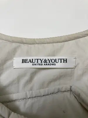 BEAUTY&YOUTH UNITED ARROWS/ビューティアンドユースユナイテッドアローズ/ノーカラーコート/ジャケット/アウター/ベージュ