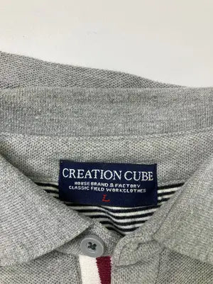 Creation Cube/クリエイションキューブ/ポロシャツ/トップス/グレー/L