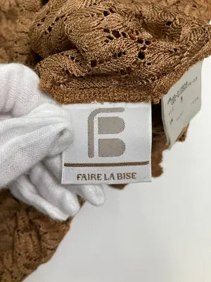 Faire la bise/ニット/セーター/トップス/ブラウン/M