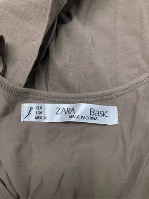 ZARA BASIC/ザラベーシック/タンクトップ/トップス/ブラウン/L