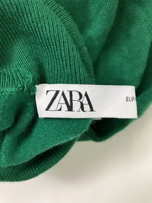 ZARA/ザラ/ニット/セーター/トップス/グリーン/M
