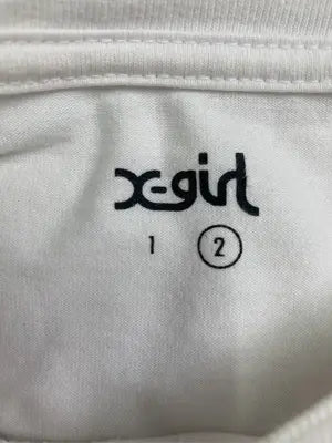 X-GIRL/エックスガール/Tシャツ/カットソー/トップス/ホワイト/2