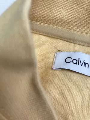 Calvin Klein/カルバンクライン/Tシャツ/カットソー/トップス/イエロー/XS