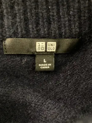 UNIQLO/ユニクロ/ニット/セーター/トップス/ネイビー/L