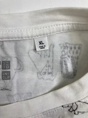 UNIQLO/ユニクロ/Tシャツ/カットソー/トップス/ホワイト/XL