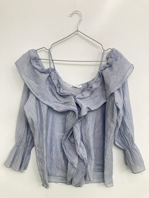 シャツ/ブラウス/トップス/ブルー