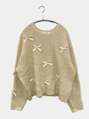 MOUSSY/マウジー/ニット/セーター/トップス/アイボリー/F