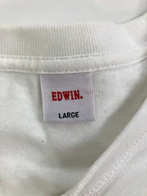 EDWIN/エドウィン/Tシャツ/カットソー/トップス/ホワイト/LARGE