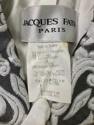 JACQUES FATH/セットアップ/ジャケット/アウター/シルバー/38