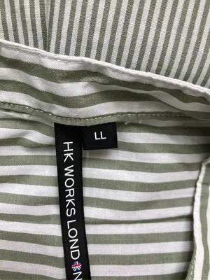 HK WORKS LONDON/エイチケーワークスロンドン/シャツ/ブラウス/トップス/ライトグリーン/LL