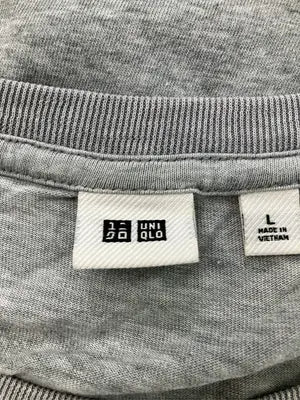 UNIQLO/ユニクロ/Tシャツ/カットソー/トップス/グレー/L