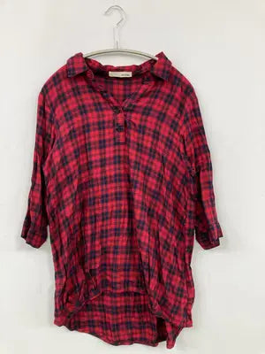 SHOO LA  RUE/シューラルー/シャツ/ブラウス/トップス/レッド/M