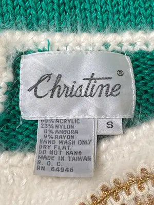Christine/ニット/セーター/トップス/グリーン/S