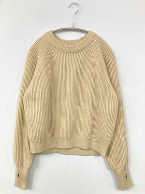 by muni:r/バイムニール/ニット/セーター/トップス/ベージュ/F