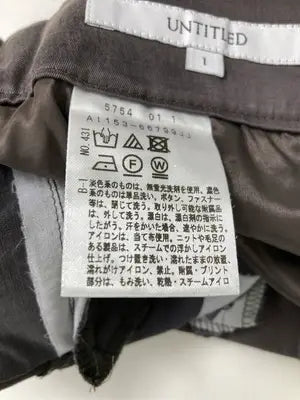 UNTITLED/アンタイトル/その他パンツ/パンツ/ブラウン/1