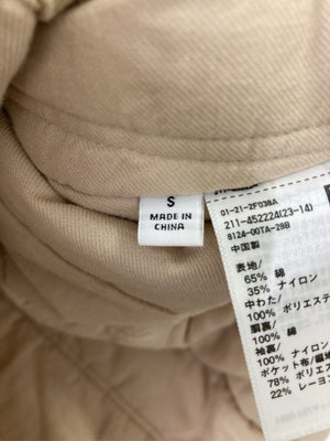 UNIQLO/ユニクロ/ノーカラージャケット/ジャケット/アウター/ベージュ/S