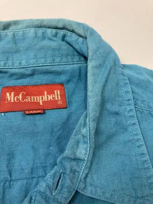 McCampbell/シャツ/ブラウス/トップス/スカイブルー/LARGE