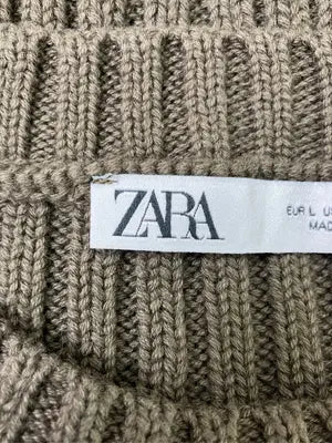 ZARA/ザラ/ニット/セーター/トップス/ブラウン/USA L