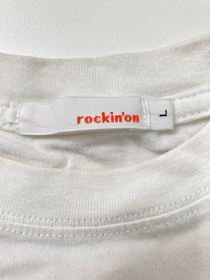 rockin`on/ロッキングオン/Tシャツ/カットソー/トップス/ホワイト/L