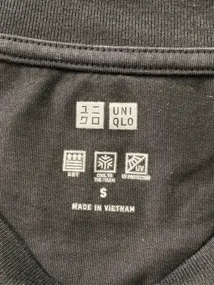 UNIQLO/ユニクロ/Tシャツ/カットソー/トップス/ブラック/S