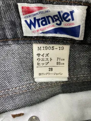 Wrangler/ラングラー/デニムパンツ/パンツ/ブラック/28  ウエスト71cm  ヒップ88cm