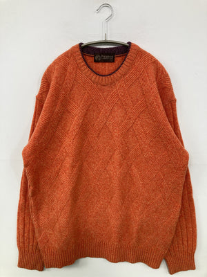 Preamos/ニット/セーター/トップス/オレンジ/L