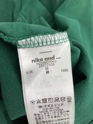 niko and .../ニコアンド/Tシャツ/カットソー/トップス/グリーン/M