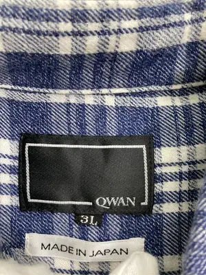QWAN/シャツ/ブラウス/トップス/ネイビー/3L