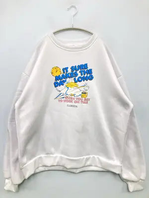 スウェット/トップス/ホワイト/XXL