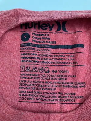 Hurley/ハーレー/Tシャツ/カットソー/トップス/レッド/S