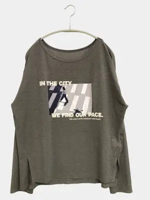 LAKOLE/ラコレ/Tシャツ/カットソー/トップス/グレー/F