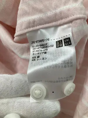 UNIQLO JW Anderson/ユニクロジェイダブリューアンダーソン/シャツ/ブラウス/トップス/ピンク/M