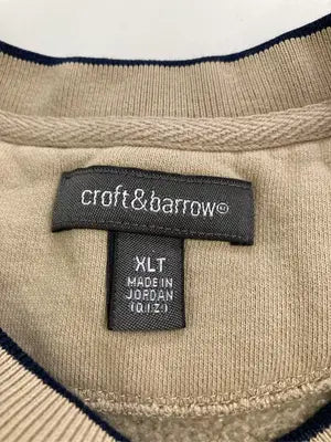 croft&barrow/クラフトアンドバロー/スウェット/トップス/ベージュ/XLT