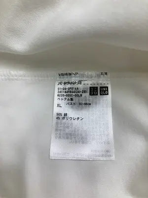 UNIQLO/ユニクロ/Tシャツ/カットソー/トップス/ホワイト/XL