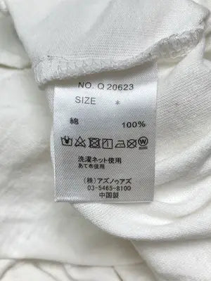 as know as/アズノゥアズ/Tシャツ/カットソー/トップス/ホワイト/*