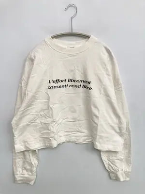 LOWRYS FARM/ローリーズファーム/Tシャツ/カットソー/トップス/ホワイト/F