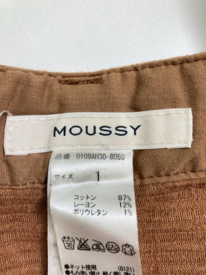 MOUSSY/マウジー/スラックス/パンツ/ブラウン/1