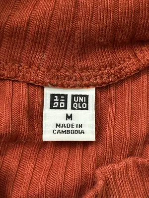 UNIQLO/ユニクロ/ニット/セーター/トップス/オレンジ/M