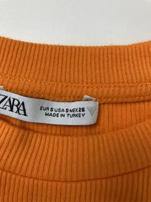 ZARA/ザラ/Tシャツ/カットソー/トップス/オレンジ/EUR S/USA S/MEX 26