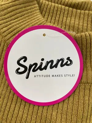 SPINNS/スピンズ/ニット/セーター/トップス/イエロー/F