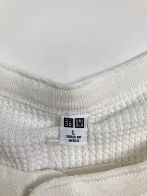 UNIQLO/ユニクロ/Tシャツ/カットソー/トップス/ホワイト/L