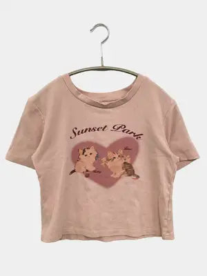 XINGRUI/Tシャツ/カットソー/トップス/ピンク/S