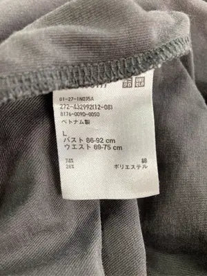 UNIQLO/ユニクロ/Tシャツ/カットソー/トップス/グレー/L