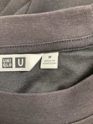 UNIQLO U/ユニクロユー/Tシャツ/カットソー/トップス/ブラック/M
