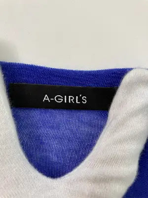 A-GIRL'S/Tシャツ/カットソー/トップス/ブルー/M