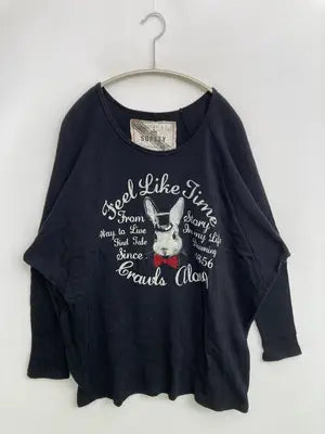SRETY/Tシャツ/カットソー/トップス/ブラック/F