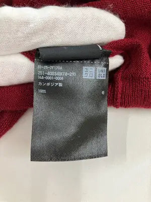 UNIQLO/ユニクロ/ニット/セーター/トップス/レッド/S